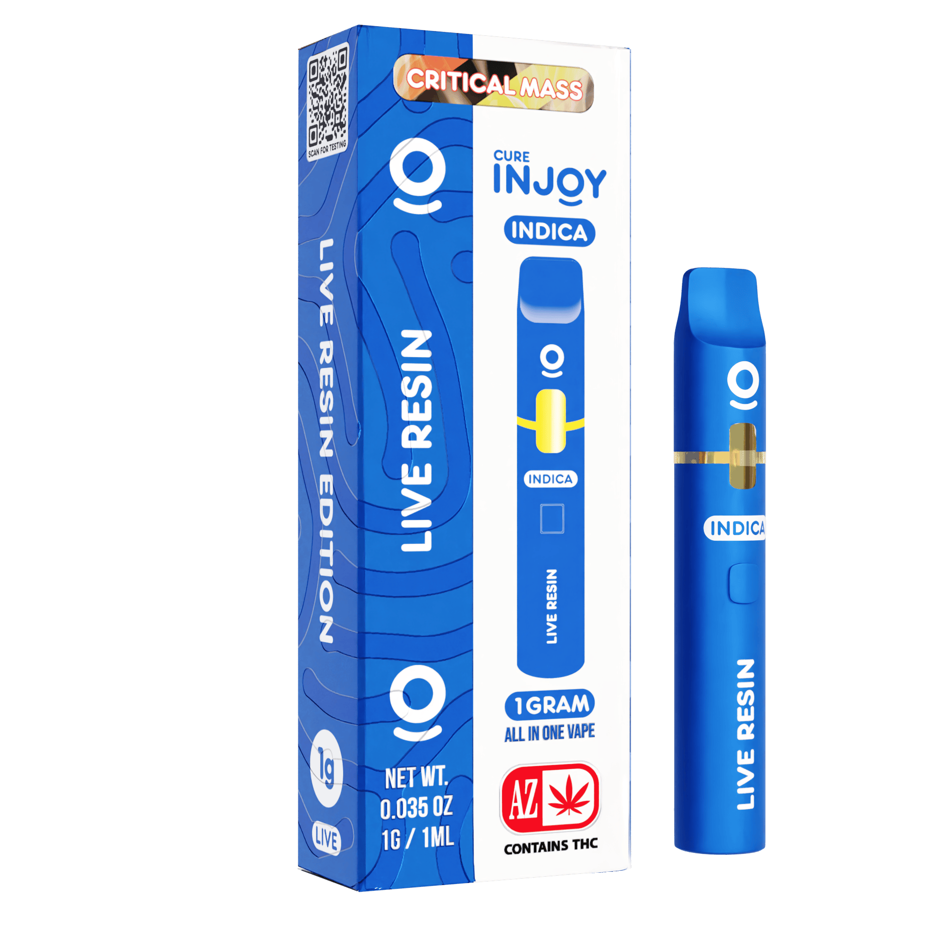 injoy disposable critical mass – live resin – 1g (indica) injoy disposable critical mass – live resin – 1g (indica)